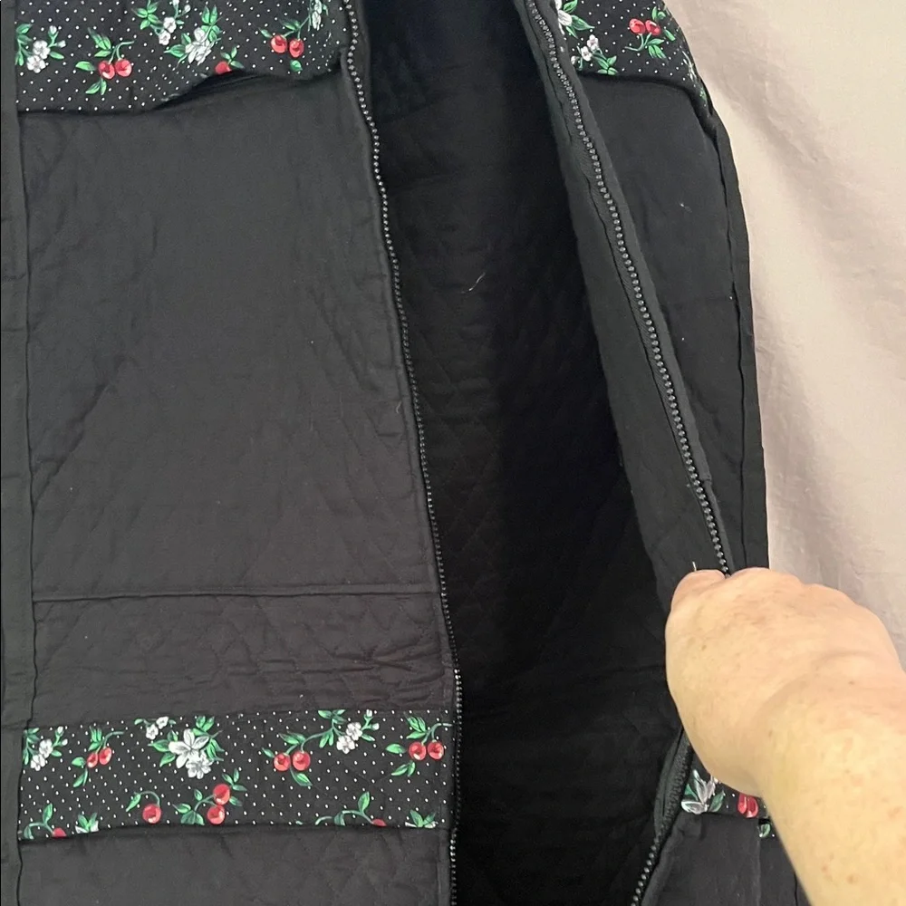 Floral Quilted Garment Bag